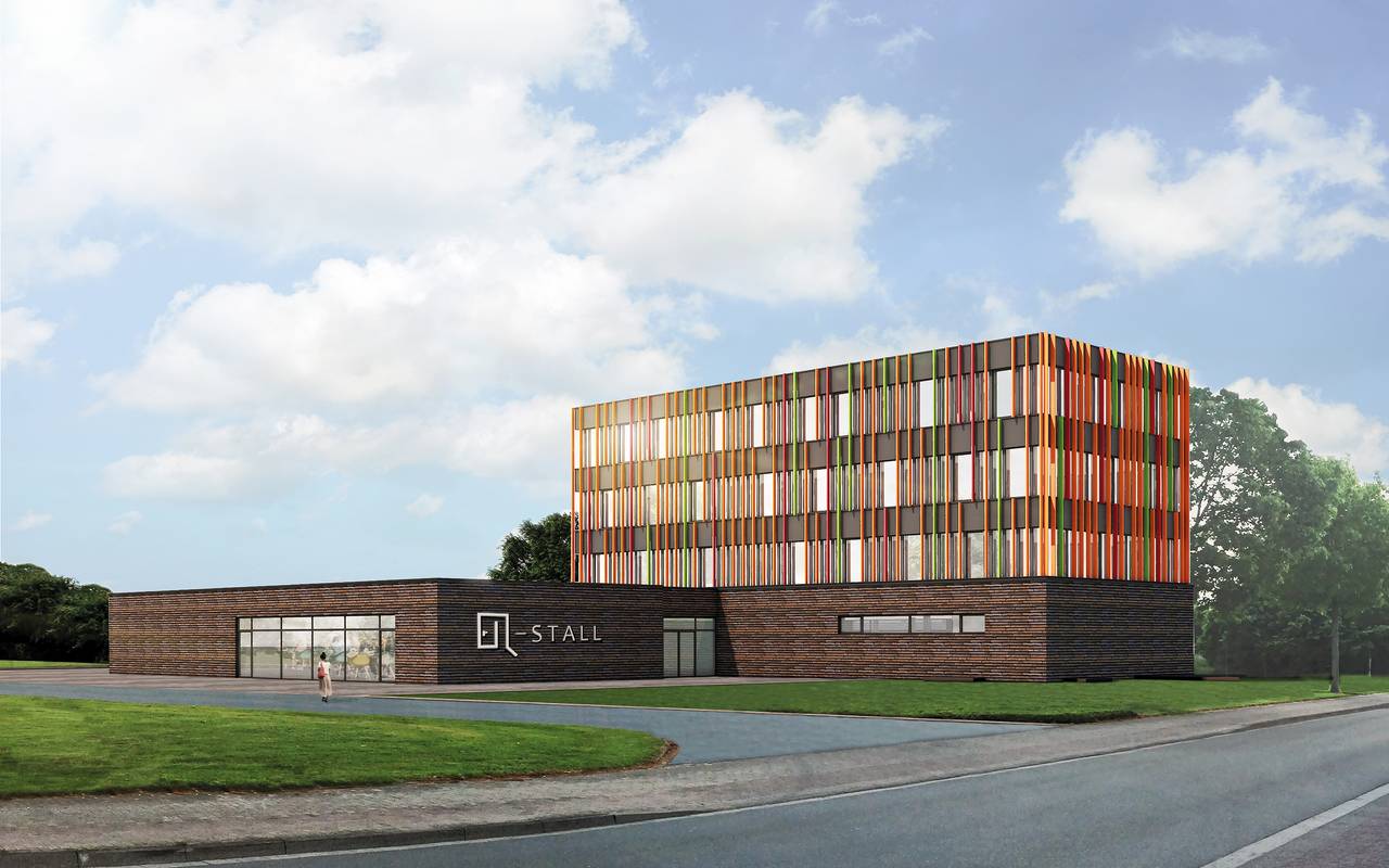 Das neue Gebäude Q-Stall