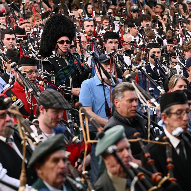 Weltrekord im Dudelsackspielen