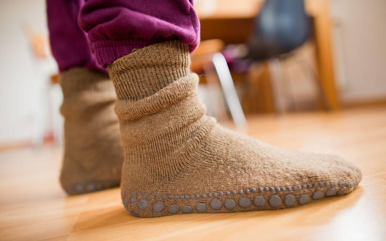 Rutschfeste Wintersocken