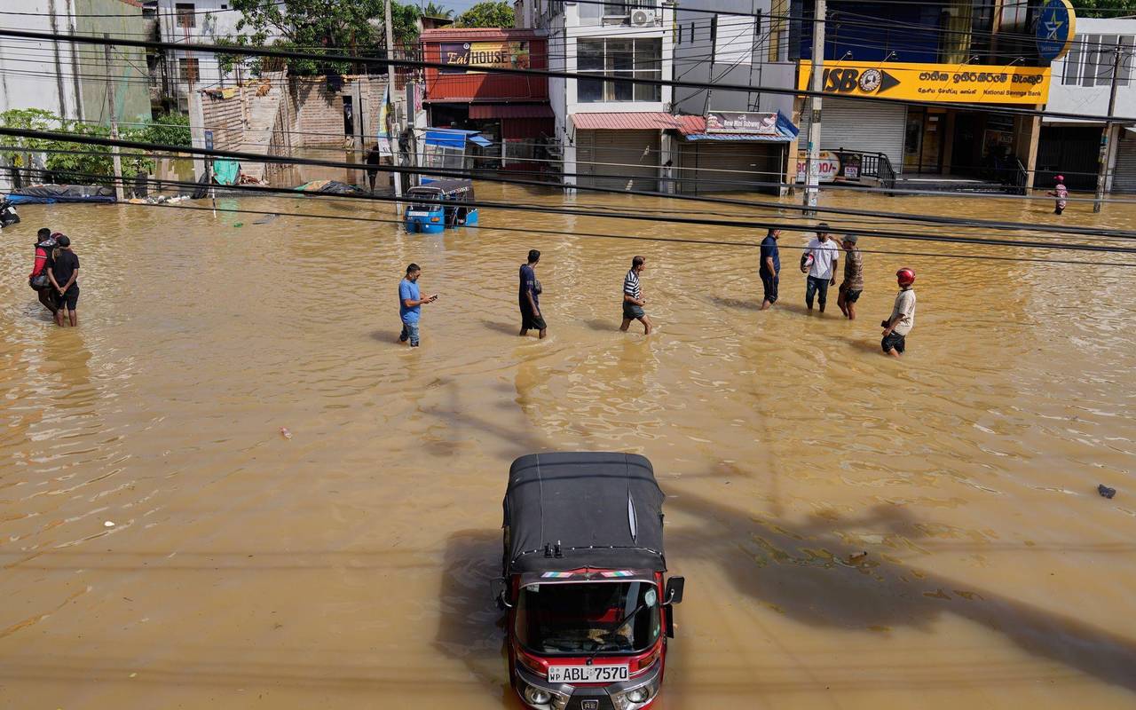 Überschwemmungen in Sri Lanka