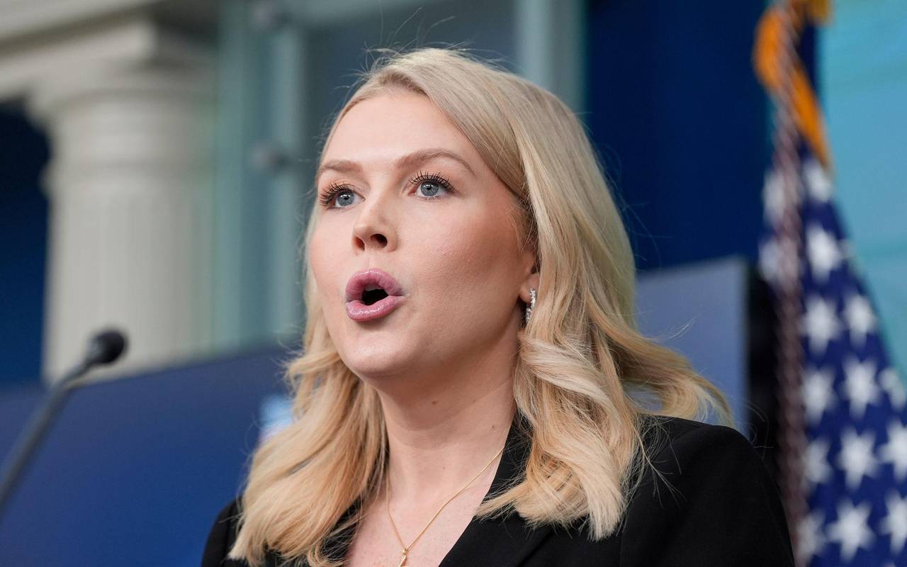 Pressebriefing im Weißen Haus - Karoline Leavitt