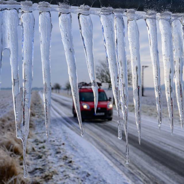 Winterwetter in Brandenburg - Oderbruch