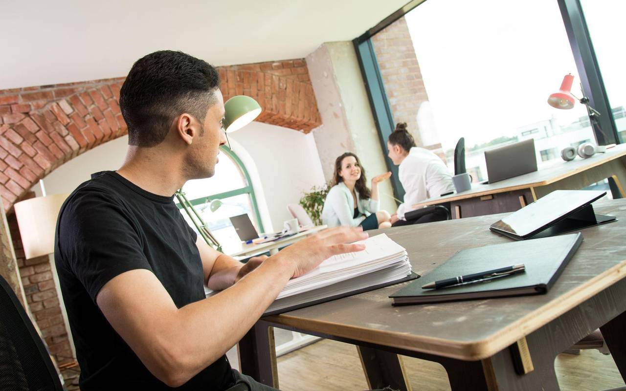 Arbeit im Coworking Space