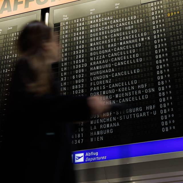 Streik der Lufthansa-Crews - Frankfurt