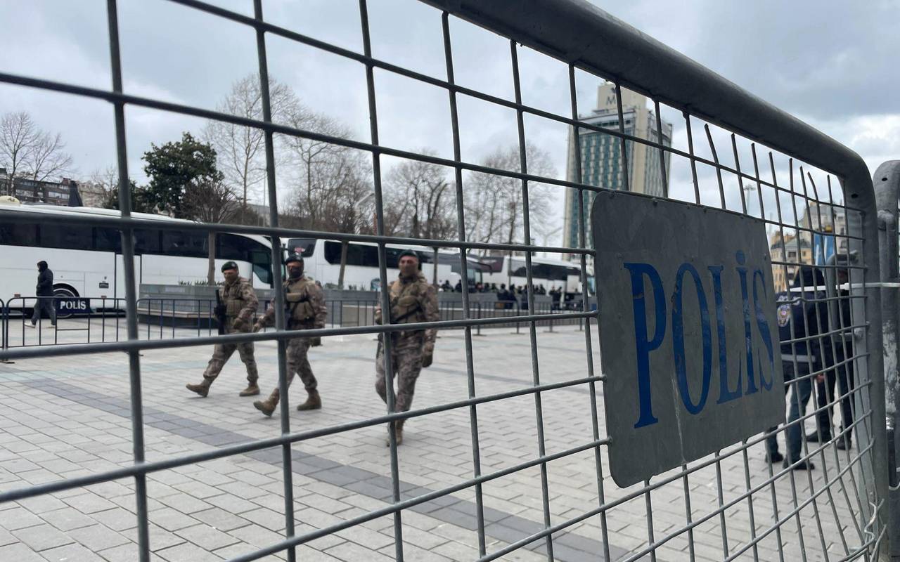 Polizeiabsperrung in Istanbul