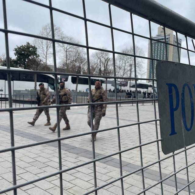 Polizeiabsperrung in Istanbul
