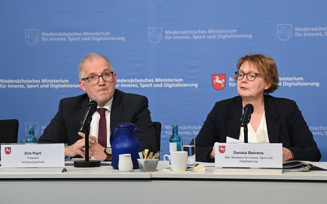 Pressekonferenz mit Niedersachsens Innenministerin Behrens (SPD)