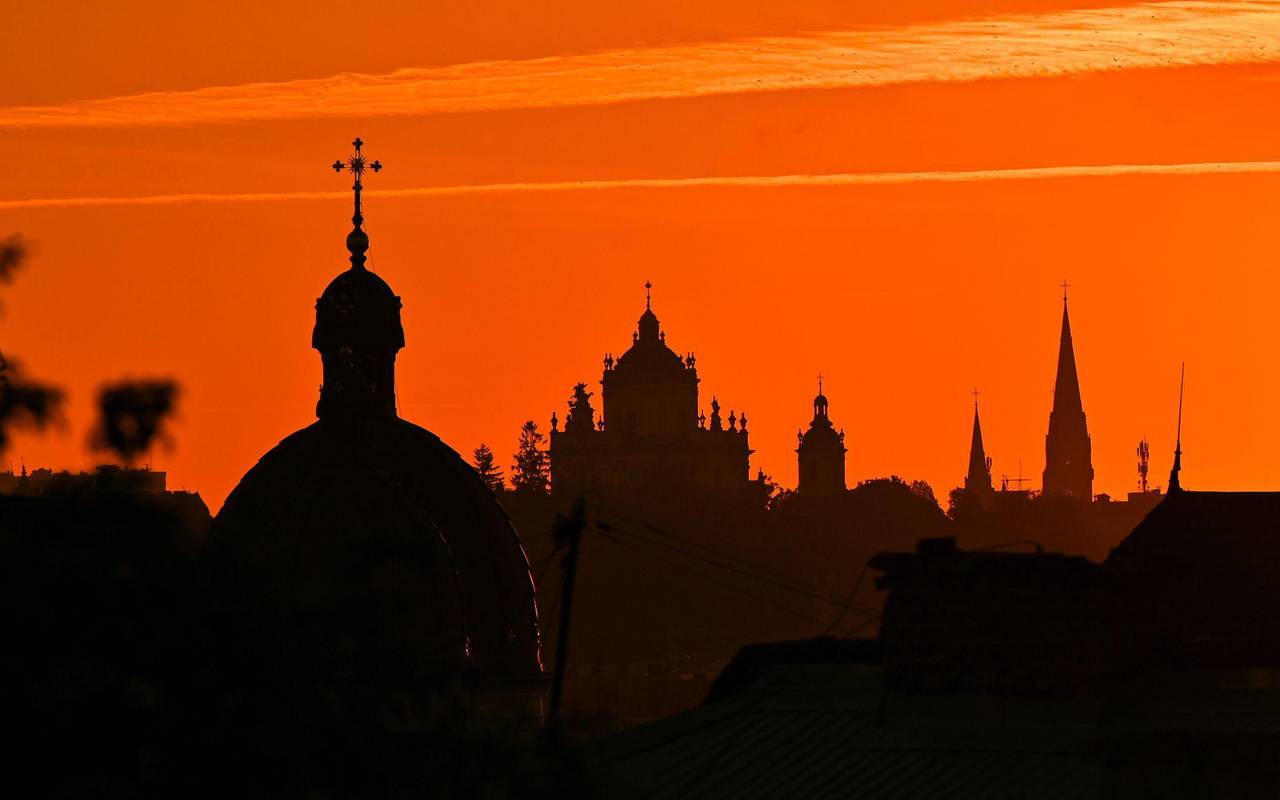 Sonnenuntergang in Lwiw