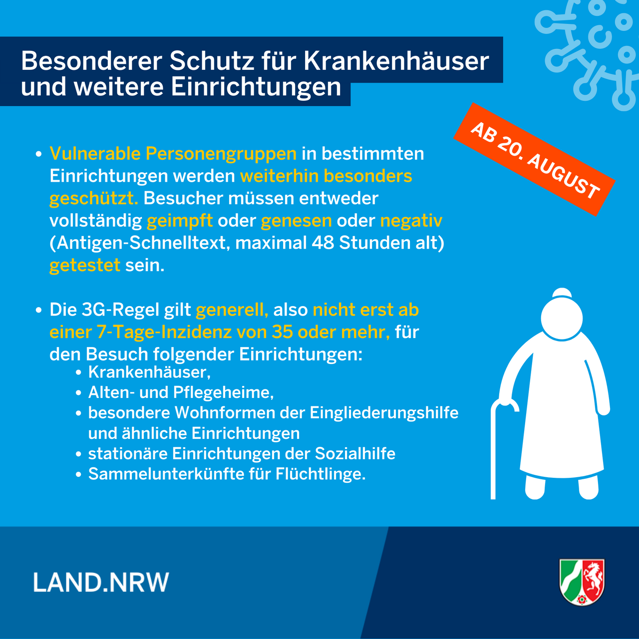 Neue Coronaschutzverordnung - nur noch eine Inzidenzstufe