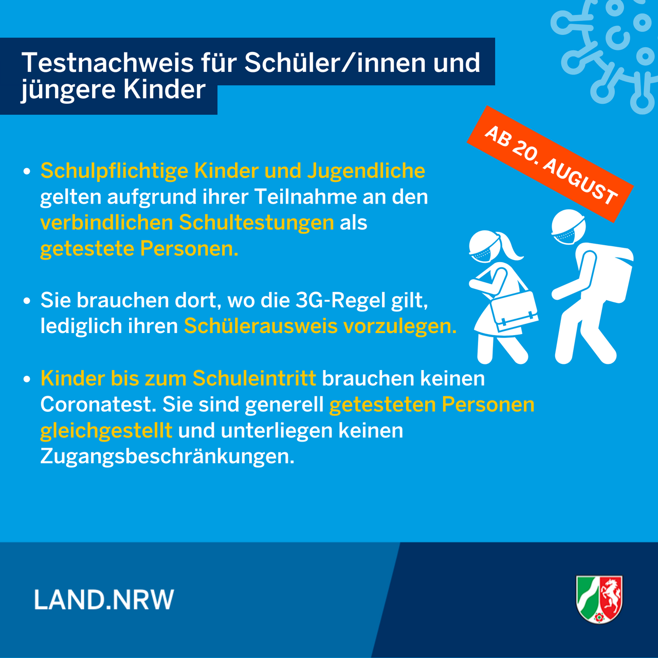 Neue Coronaschutzverordnung - nur noch eine Inzidenzstufe