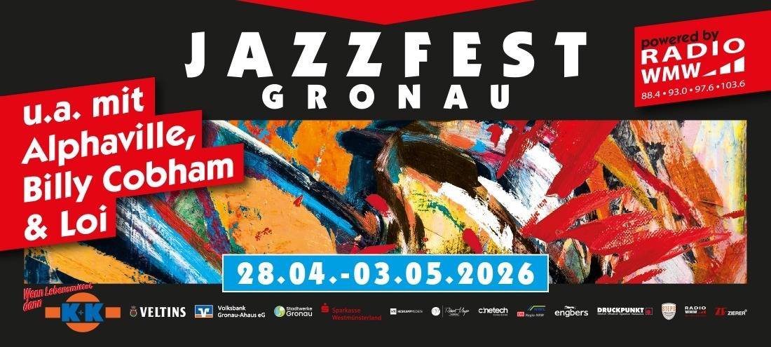 Jazzfest 2026 in Gronau - powered by RADIO WMW
