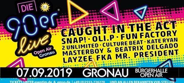 RADIO WMW präsentiert: 90er LIVE in Gronau