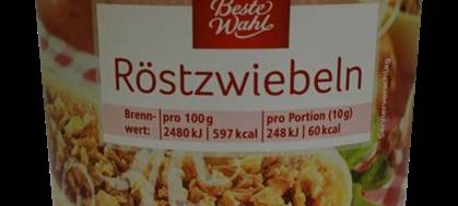 Rewe ruft Röstzwiebeln zurück