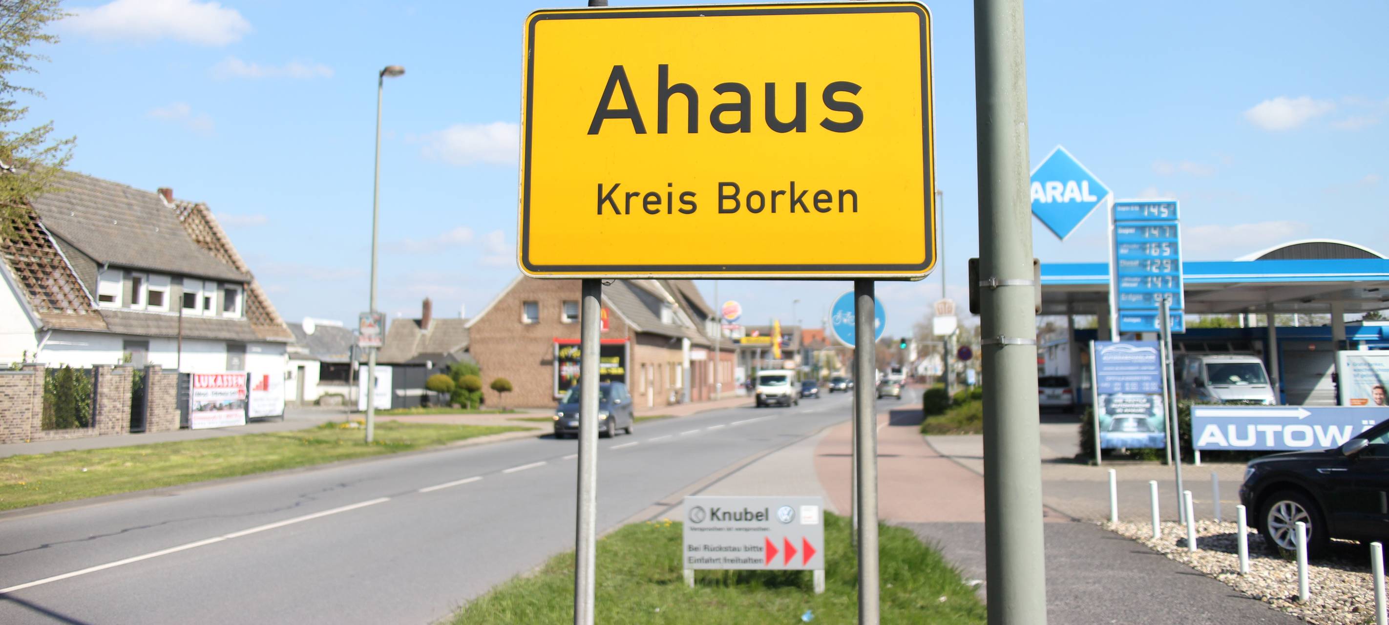 Autofreie Wallstraße in Ahaus