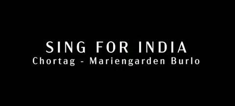Chorwettbewerb zugunsten "We for India"