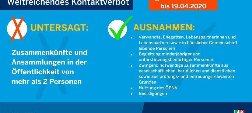 Kontaktverbot geht weiter – Auch Ostern nur im kleinen Kreis feiern