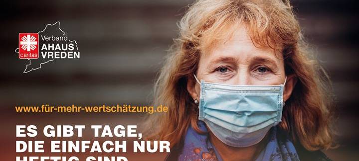 Plakatkampagne für mehr Wertschätzung der Menschen in den Sozial- und Pflegeberufen