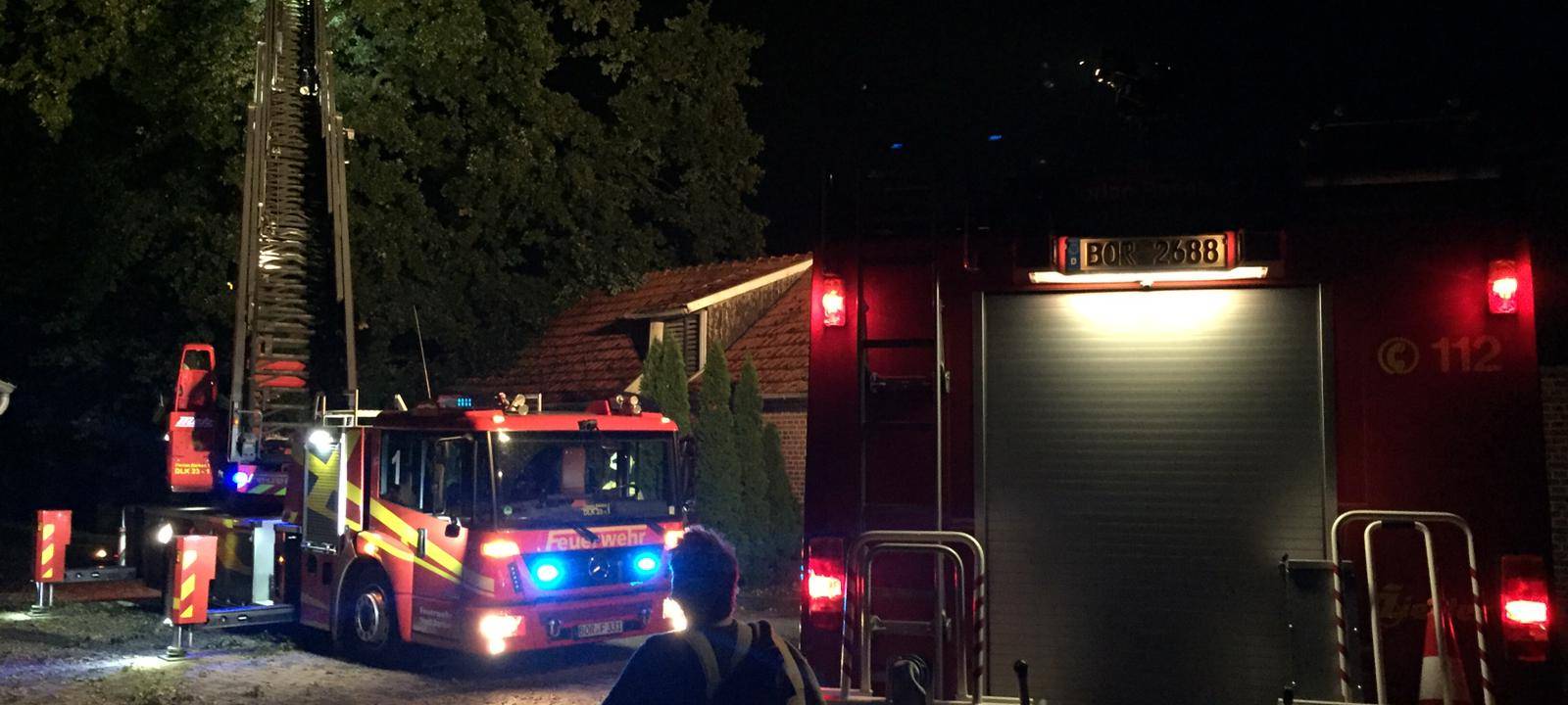 Alstätte: Vollbrand eines Schweinemaststalls
