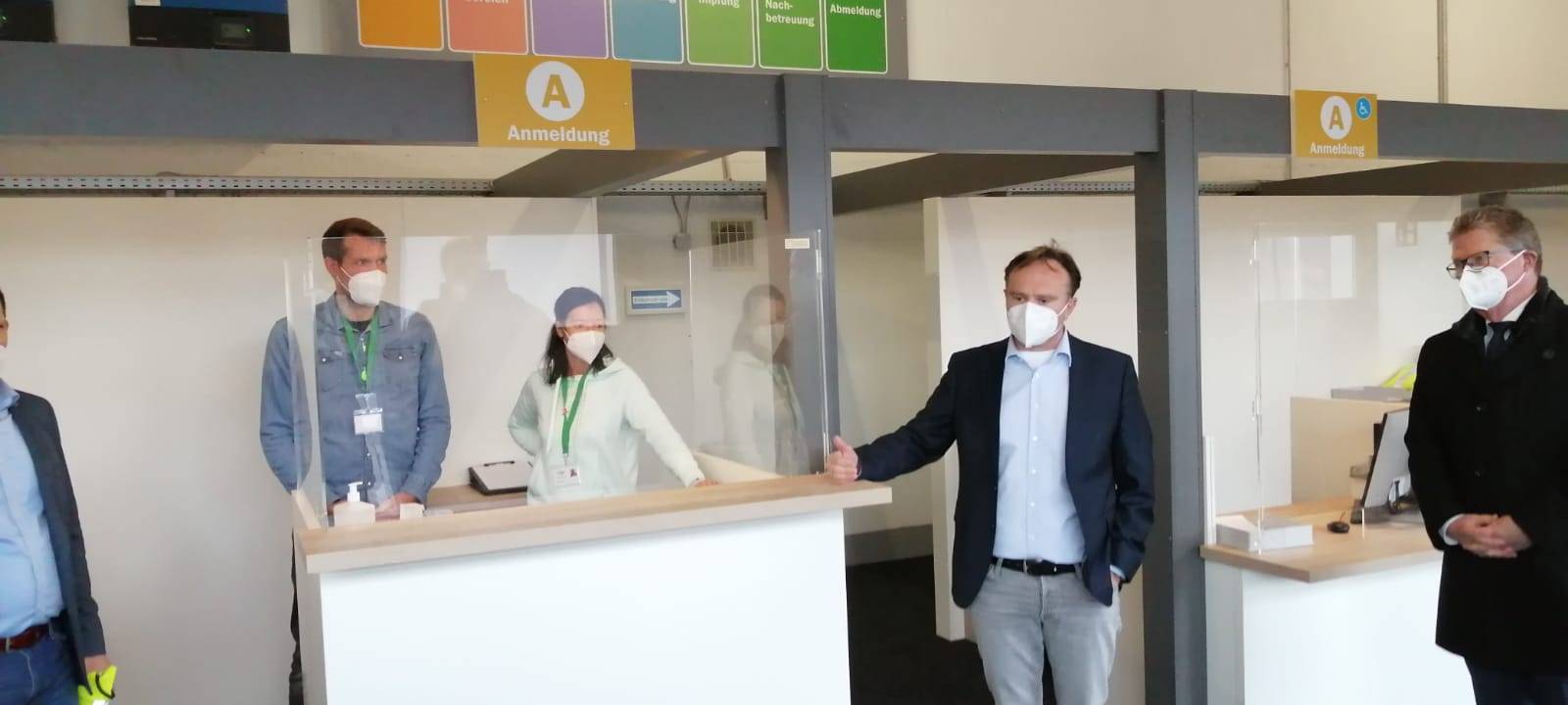 Erster Testdurchlauf im Impfzentrum erfolgreich