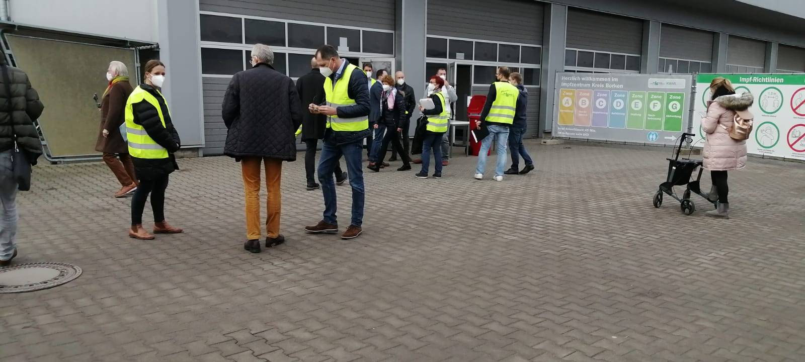Erster Testdurchlauf im Impfzentrum erfolgreich