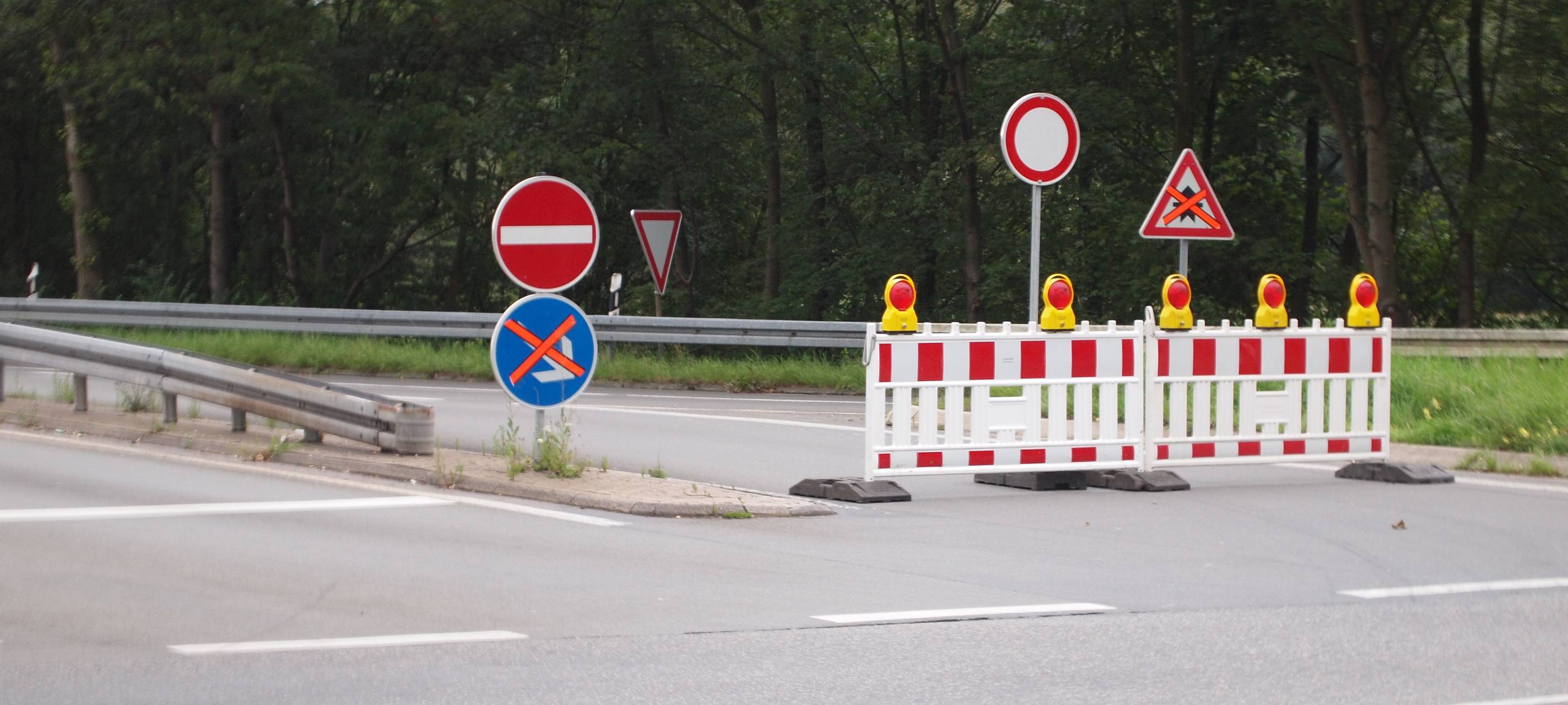 Sperrung der A31 am Wochenende