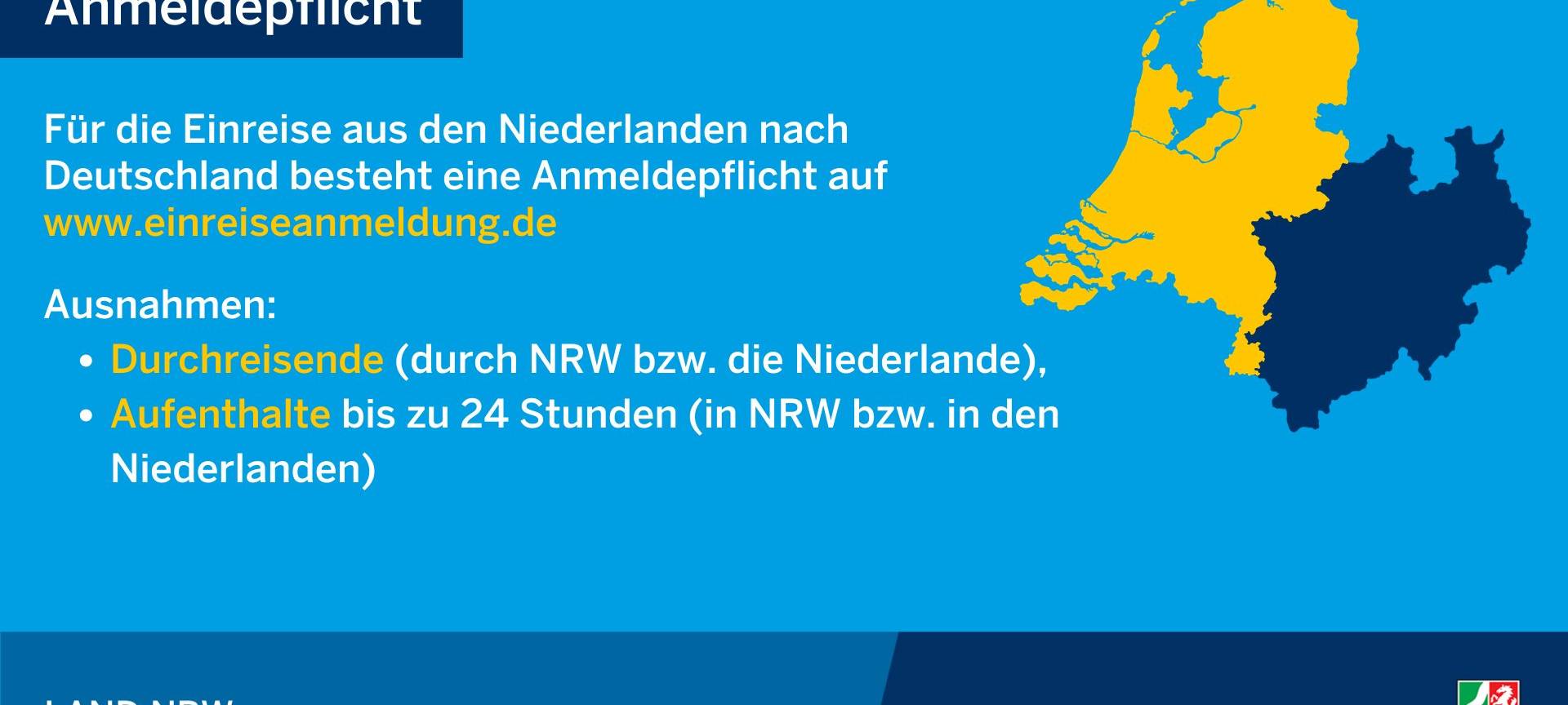 Testpflicht für Einreisende aus den Niederlanden