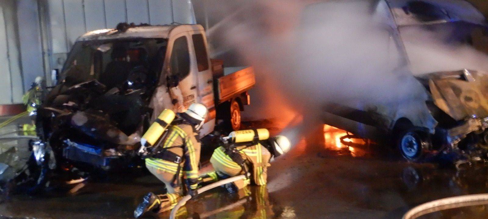 Brand einer Lagerhalle in Borken durch technischen Defekt