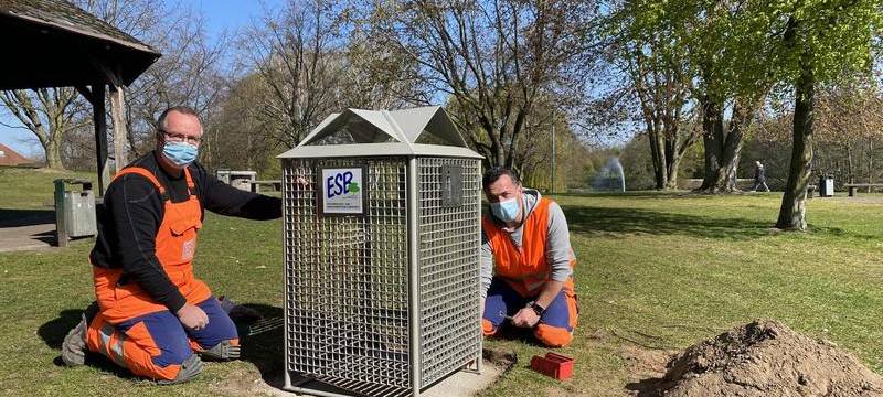 Positive Zwischenbilanz: Abfallboxen Aasee Bocholt