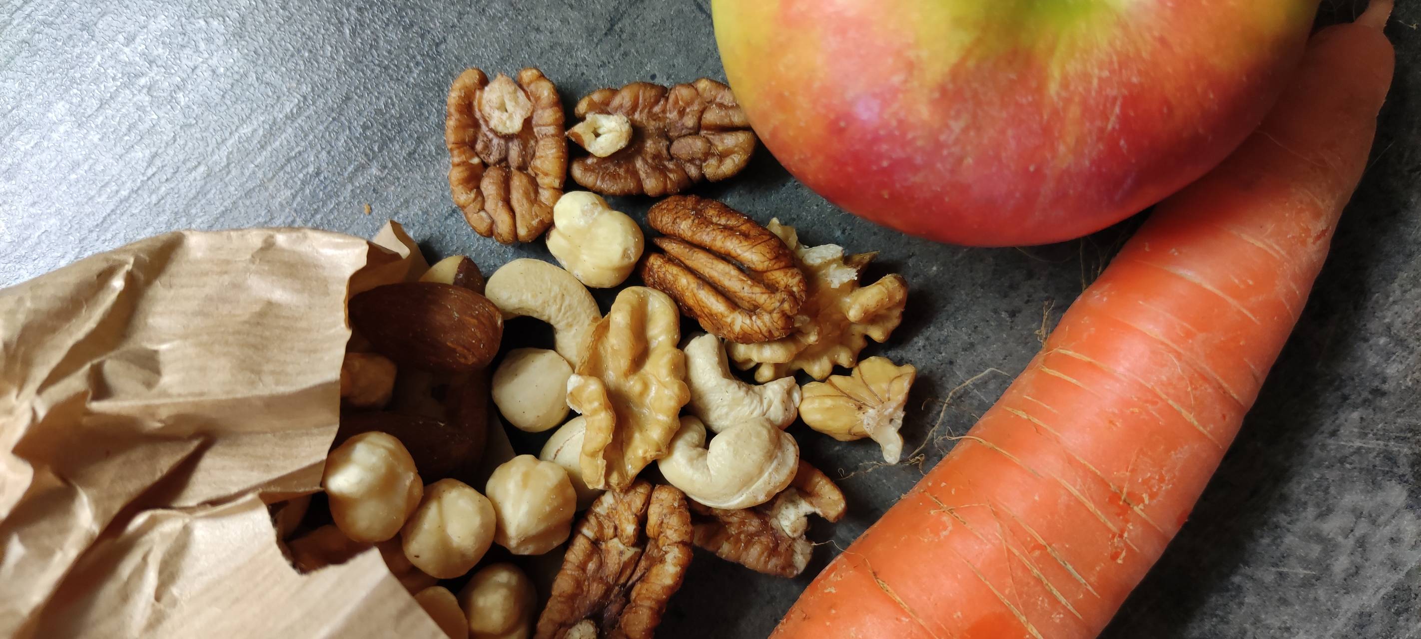 Nüsse, Obst und Gemüse sind immer erlaubt