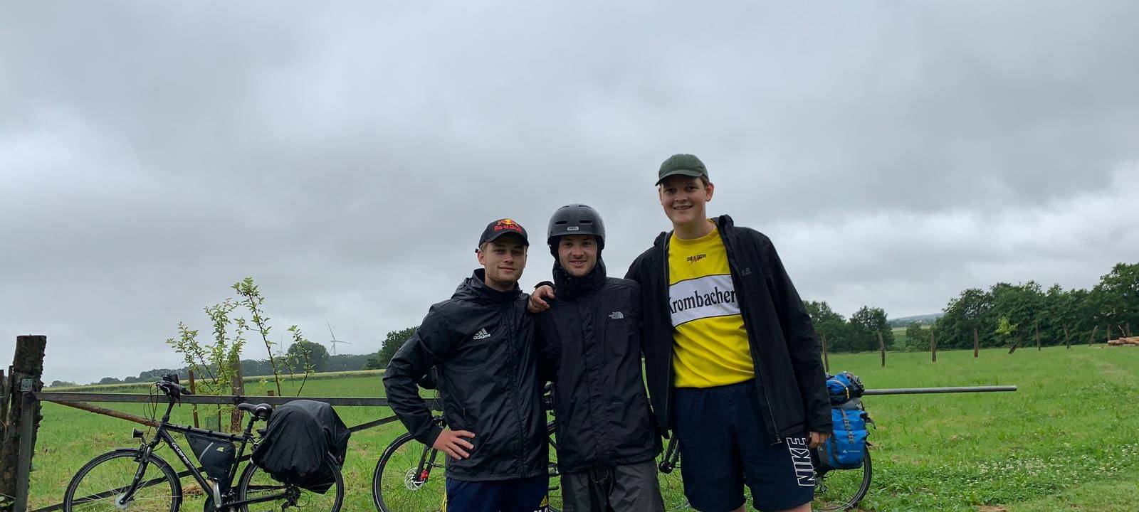 Drei Jungs aus Vreden auf Fahrradtour nach Prag