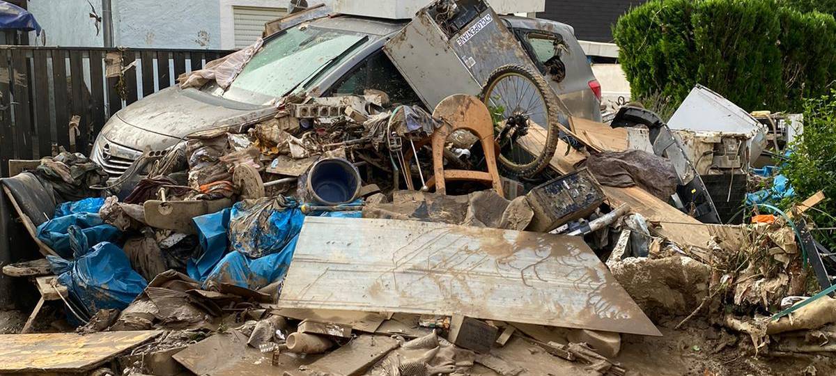 Freiwillige Helfer aus dem Westmünsterland in Ahrweiler