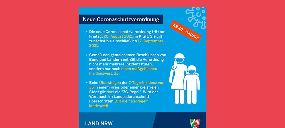 Neue Coronaschutzverordnung - nur noch eine Inzidenzstufe