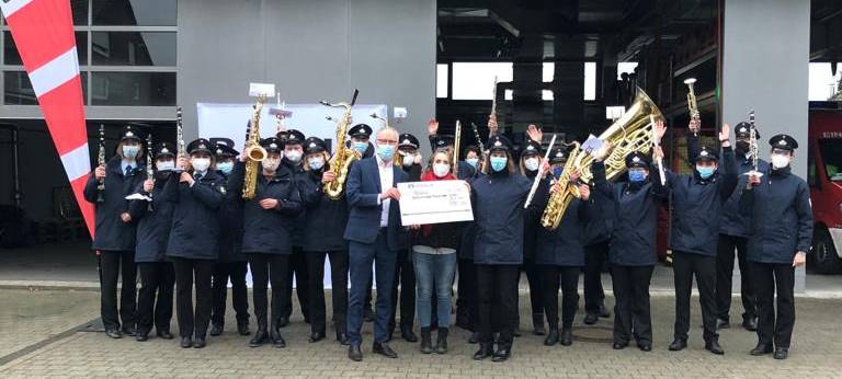 1000€ für den Musikzug der Freiwilligen Feuerwehr Vreden