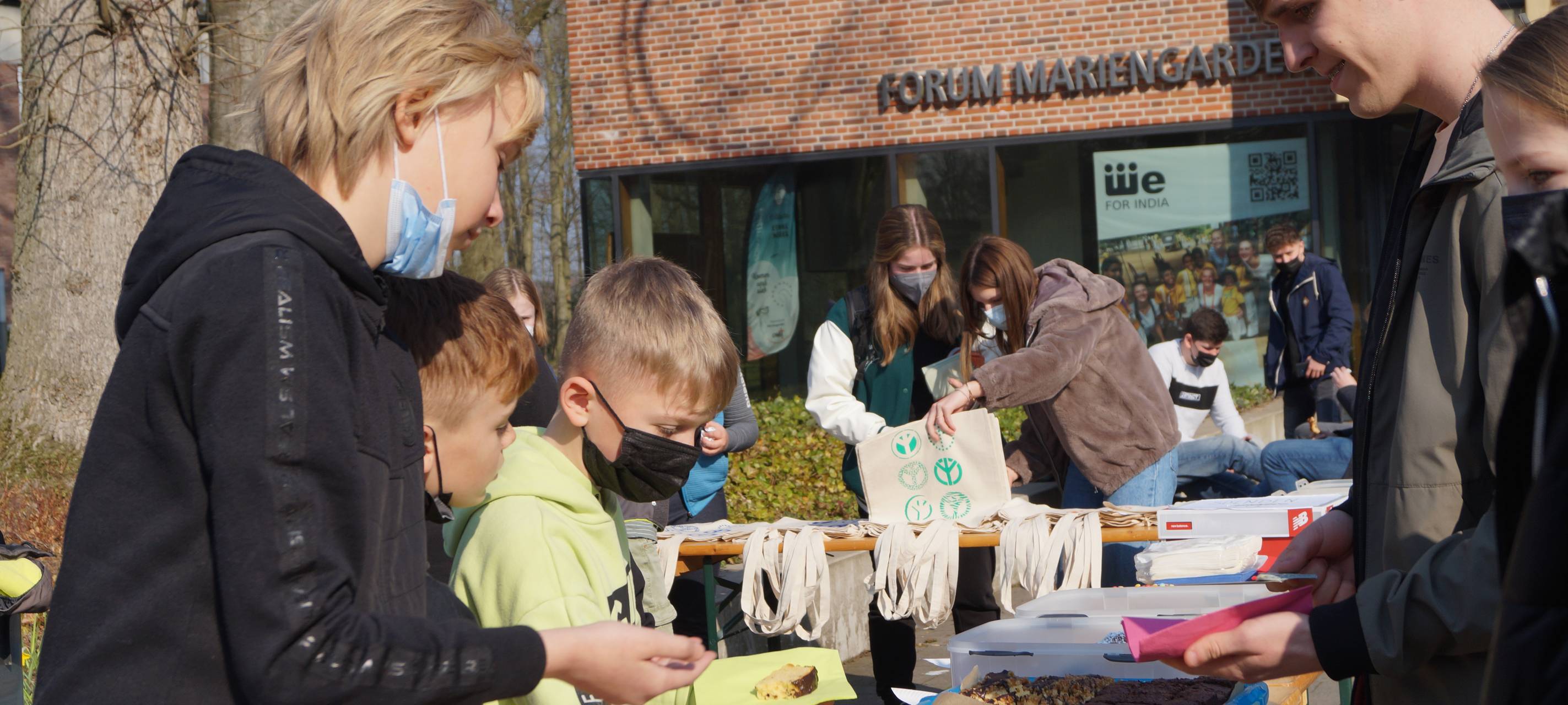 Spendenaktion des Gymnasiums Mariengarden Burlo