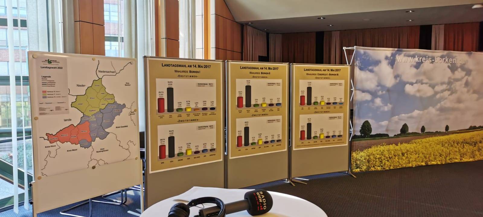 RADIO WMW war bei der Landtagswahl im Kreishaus