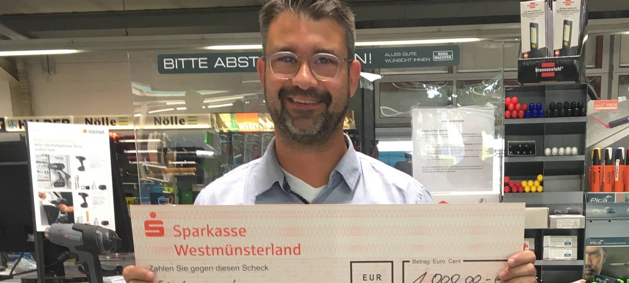 Firma A+B in Ahaus spendet 1000 Euro an die Aktion Lichtblicke