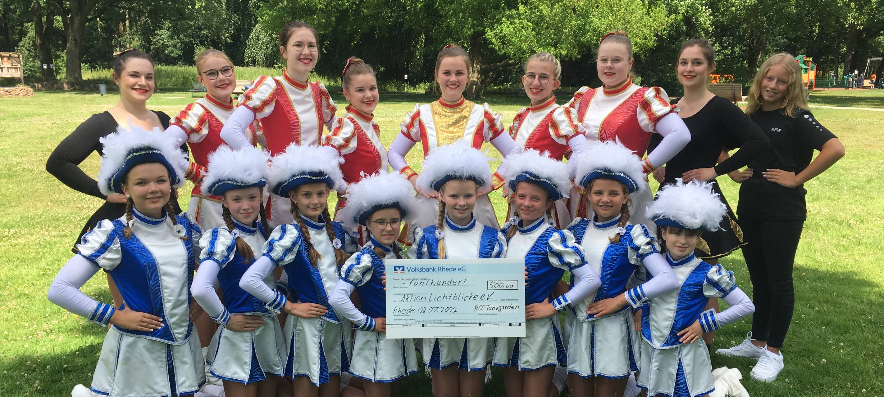 RCC Rhede Tanzgarde spendet 500 Euro