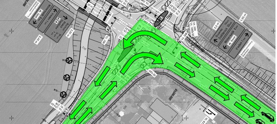 Erste Straßensperrung im Industriegebiet Gaxel aufgehoben