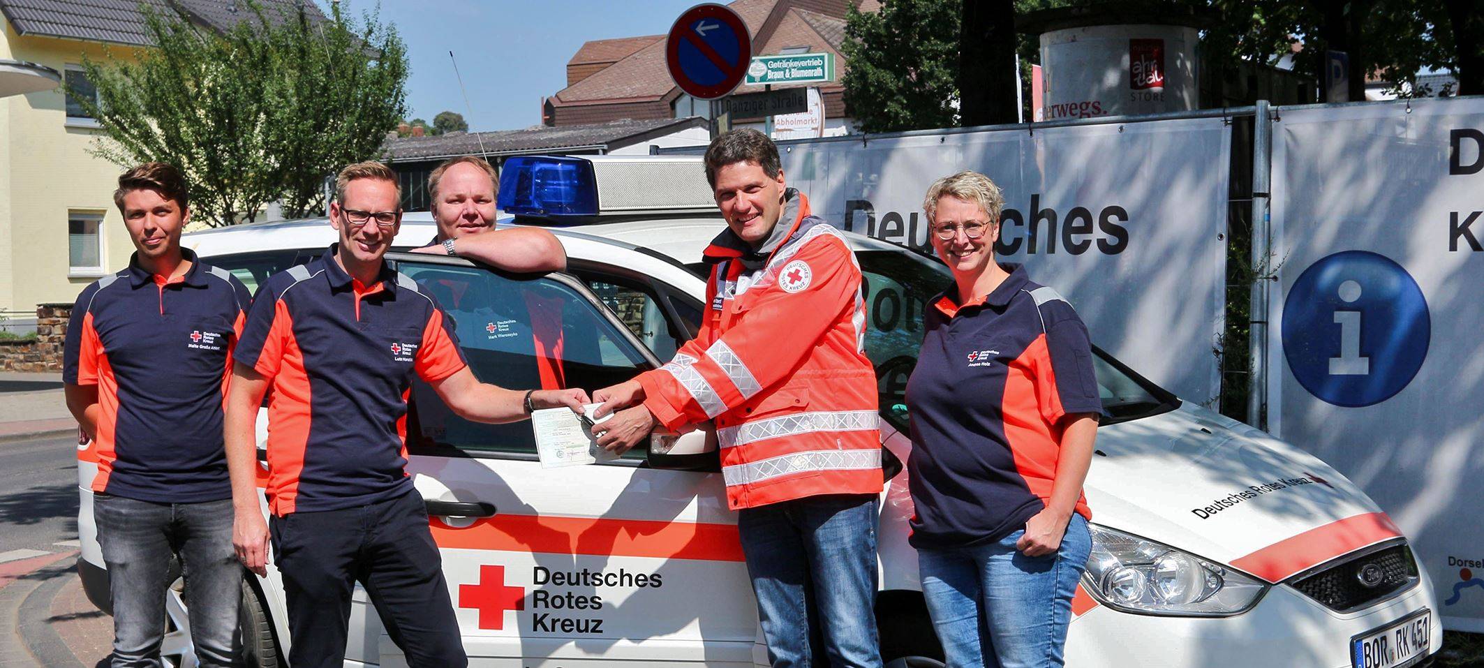 DRK Gescher spendet Fahrzeug ins Ahrtal