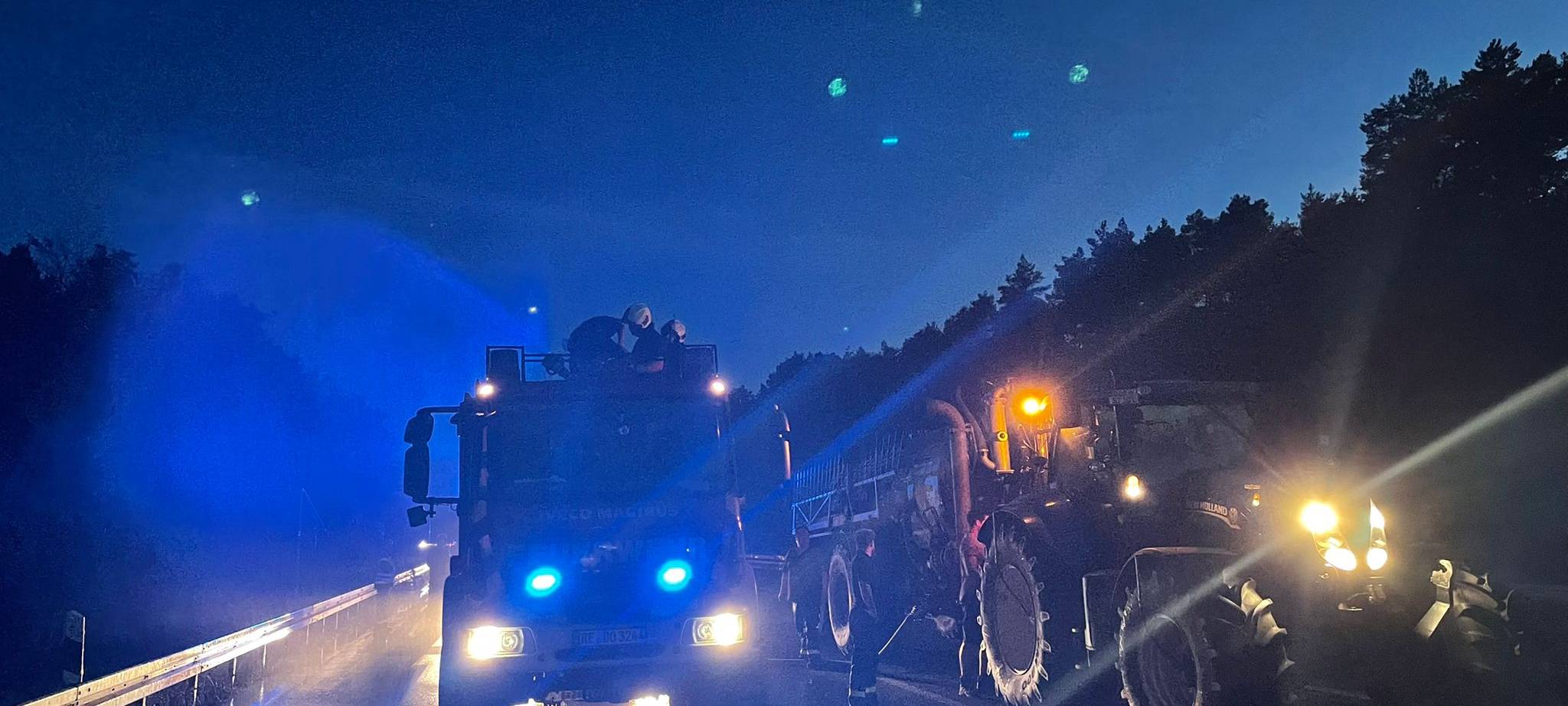 Waldbrand bei Schermbeck an der A31