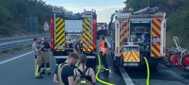 Waldbrand bei Schermbeck an der A31