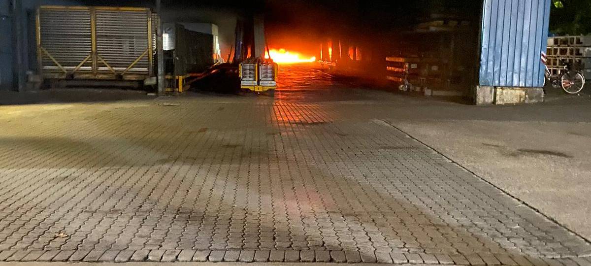 Brand bei Schmitz Cargobull in Vreden
