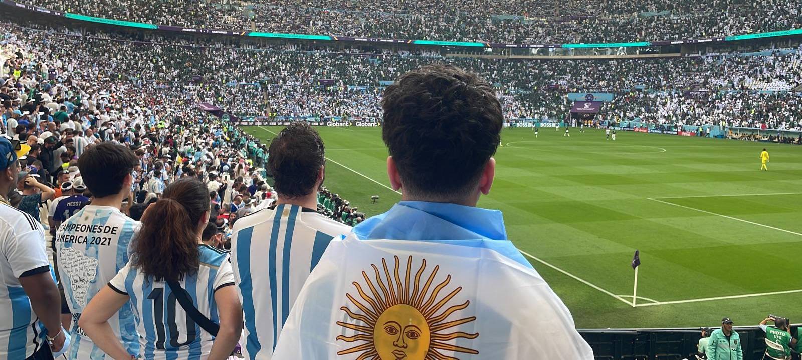 Clemens aus Ahaus bei der Fußball WM in Katar