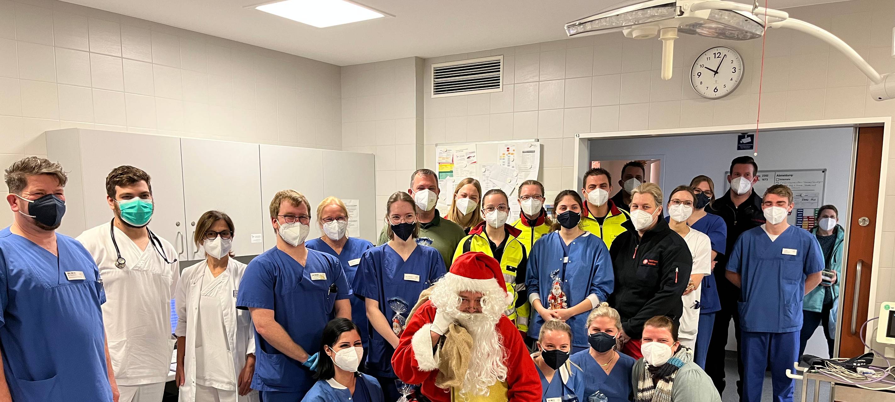 Nikolaus in der Kinderklinik Bocholt