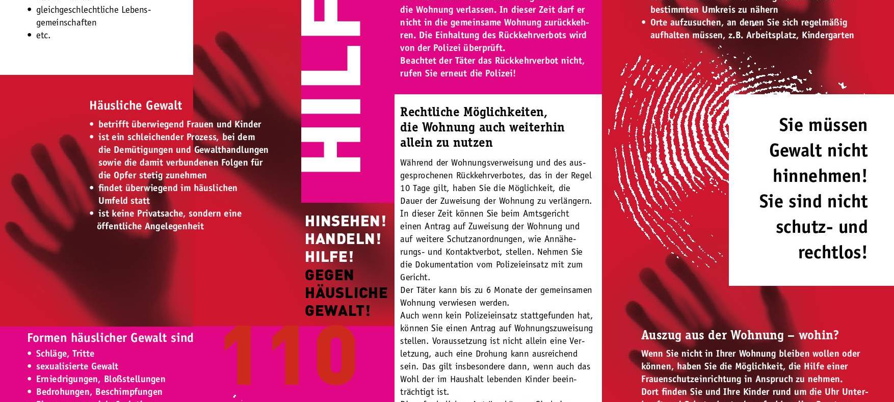 Häusliche Gewalt: 84 Einsätze bei uns im November