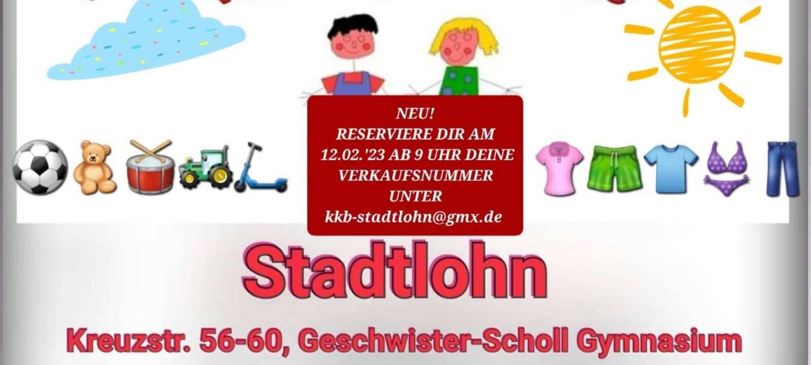 Kinderkleiderbörse Stadtlohn - Anmeldung