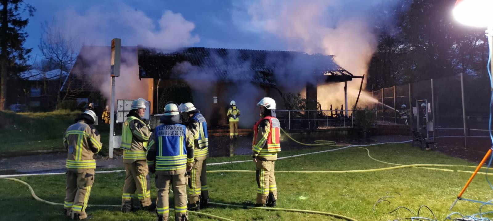 Brandursache Tennisheim Westfalia Gemen offen