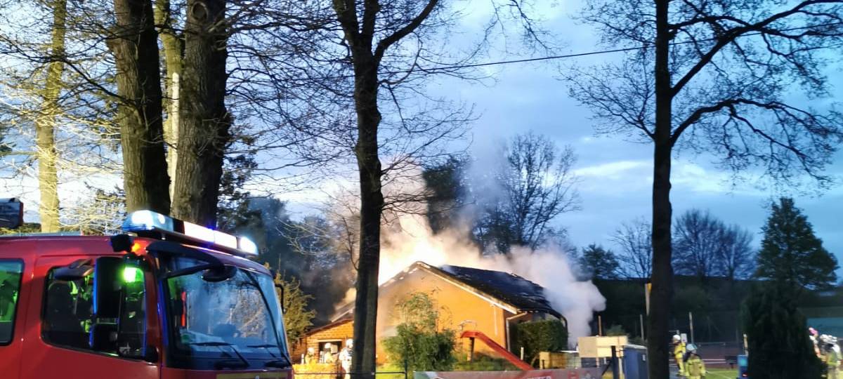 Clubhaus von Westfalia Gemen abgebrannt