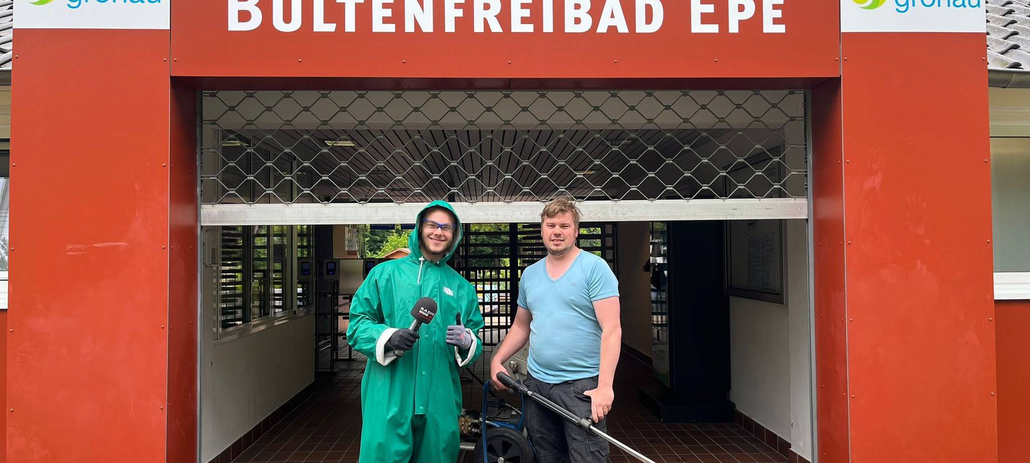 Unser Reporter macht das Bültenfreibad Epe fit!
