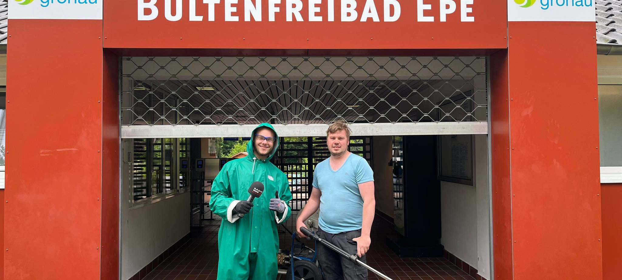 Unser Reporter macht das Bültenfreibad Epe fit!
